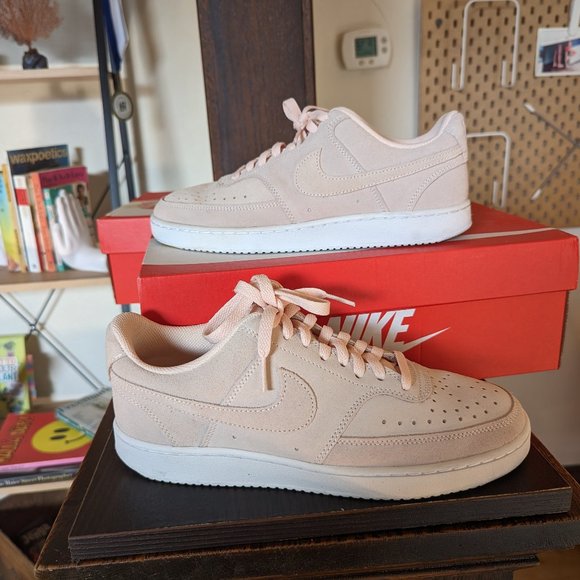 Nike Shoes - Nike Ebernon Low Pink Suede Monochrom